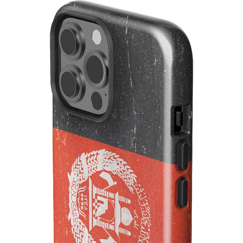 Afghanistan Flag Distressed iPhone 15 Pro Max Impact Case